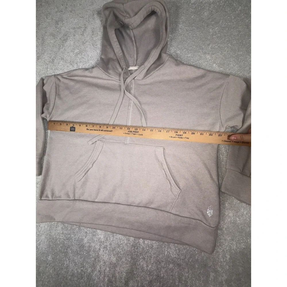 Free People Movement Work It‎ Out Oversized Hoodie Small  Gray